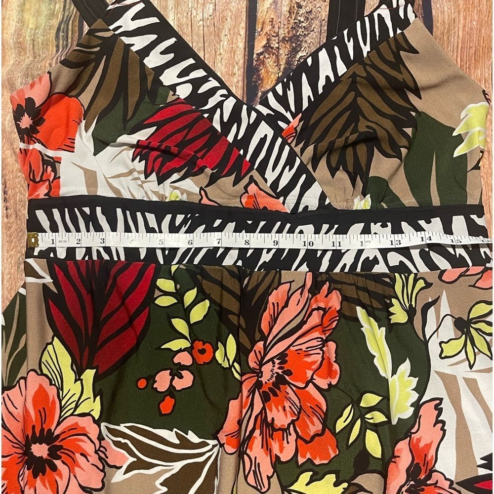 ROX & ALI floral/zebra print dress. Size 14 - Picture 5 of 7